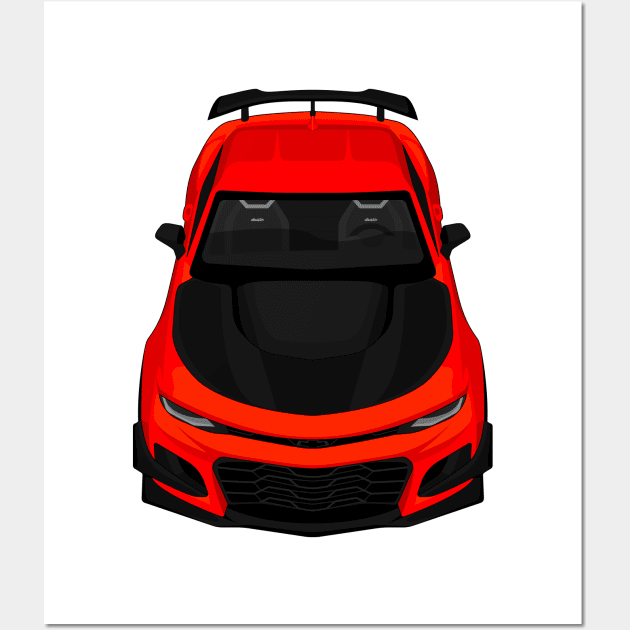 camaro zl1 1le red Wall Art by VENZ0LIC